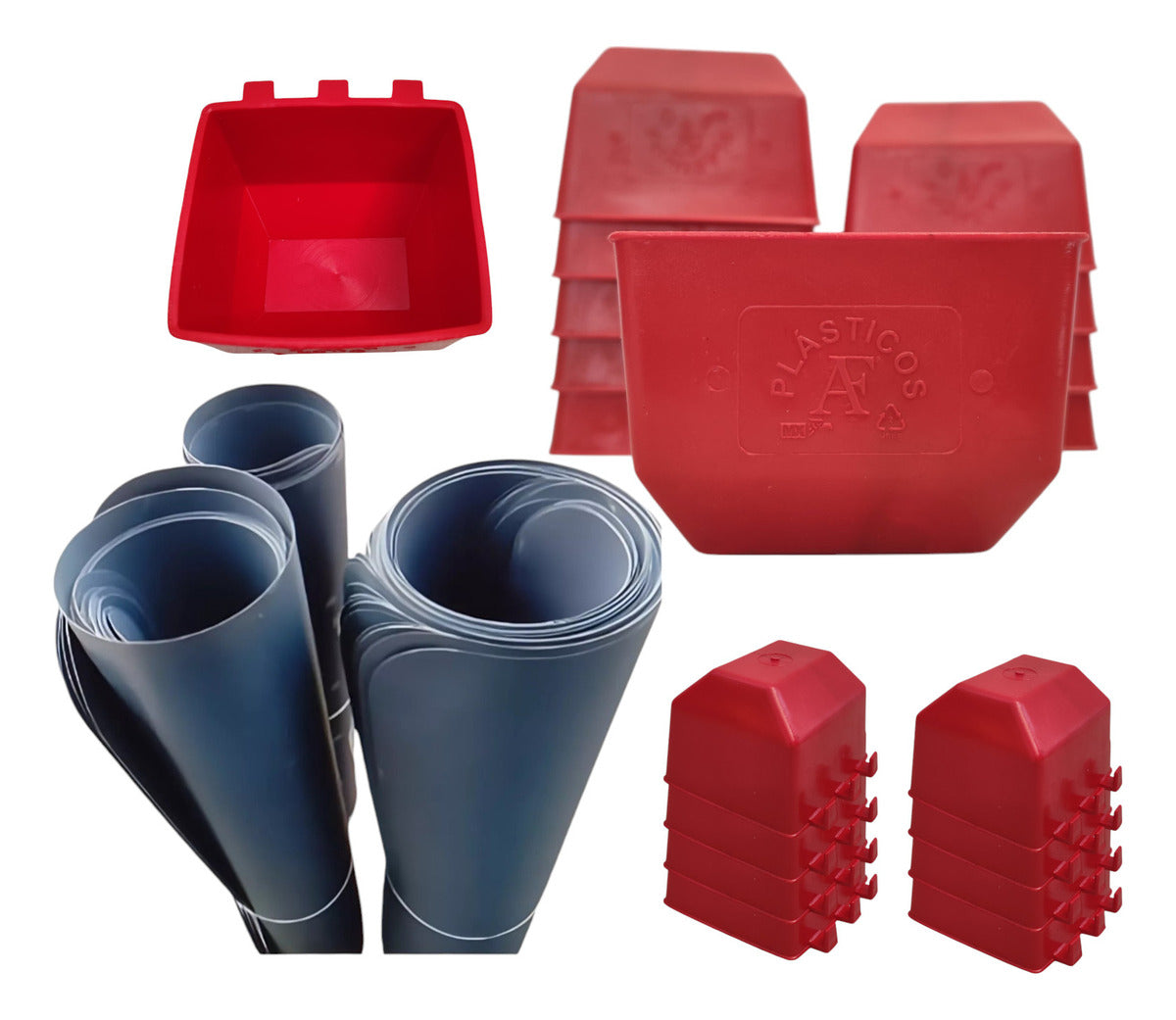 20 Separadores De Gallos Y 30 Comederos Cuadrados