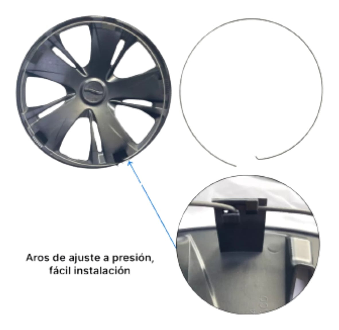 Tapones Polveras Tipo Tsuru Nissan Optimus Gris Rin 14