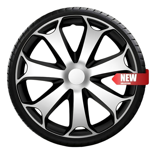 Tapones De Lujo Europeos Silver Black Estilo Mega Rin 13