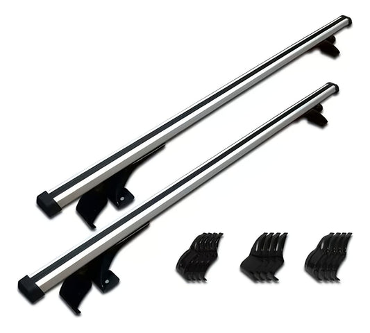 Barras Gemelas Porta Equipaje Aluminio Con Uñas Universal