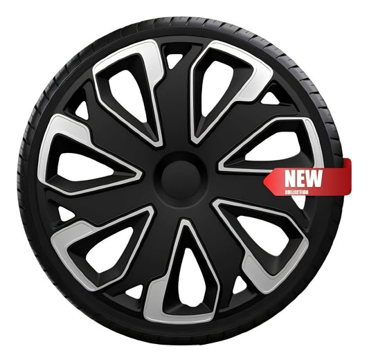 Tapones De Lujo Europeos Silver Black Estilo Ultimo Para Rin