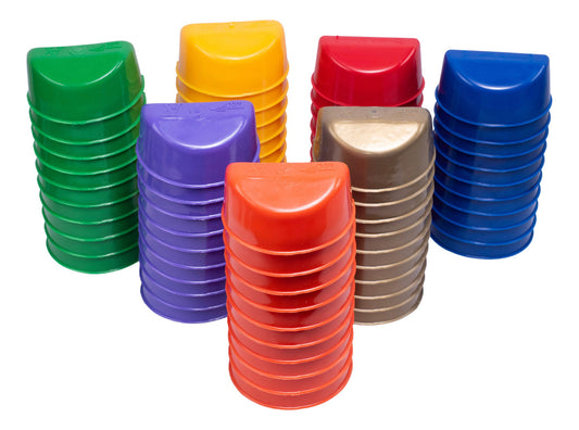 35 Bebederos Comederos Media Luna 5 De Cada Color Gallos