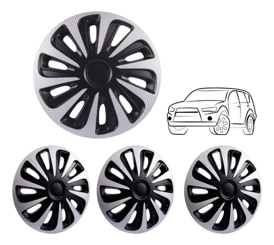 4 Tapones Polveras Para Rin 13 Deportivos Caliber Carbon