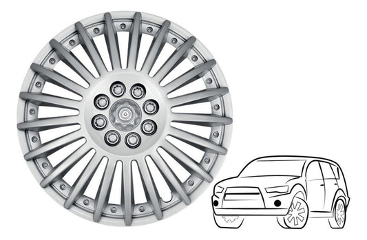 2 Tapones Polveras Llanta Rin 13 Deportivo Gris Owc