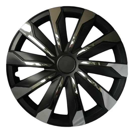 Tapones De Lujo Europeos Edición Cromo Negro Para Rin 14