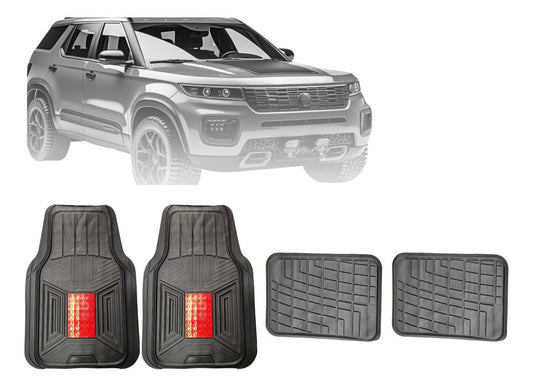 Tapete Para Auto Camioneta Lyon Uso Rudo Juego De 4 Pzs