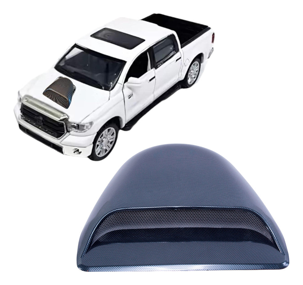 Toma De Aire Para Cofre Rejilla Deportivo Tipo Fibra De Carb