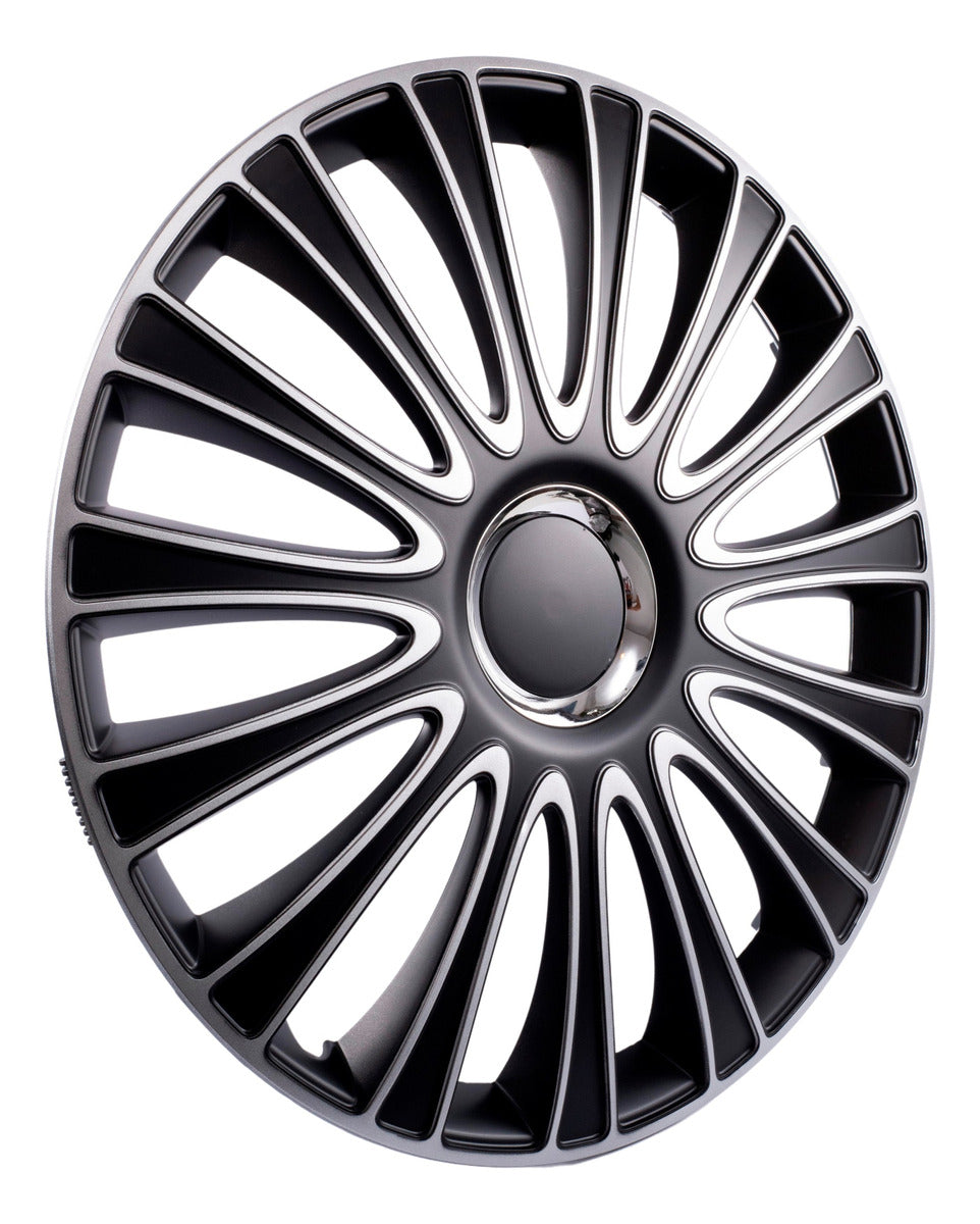 Tapones De Lujo Europeo Silver Black Lemans Rin 17 Deportivo