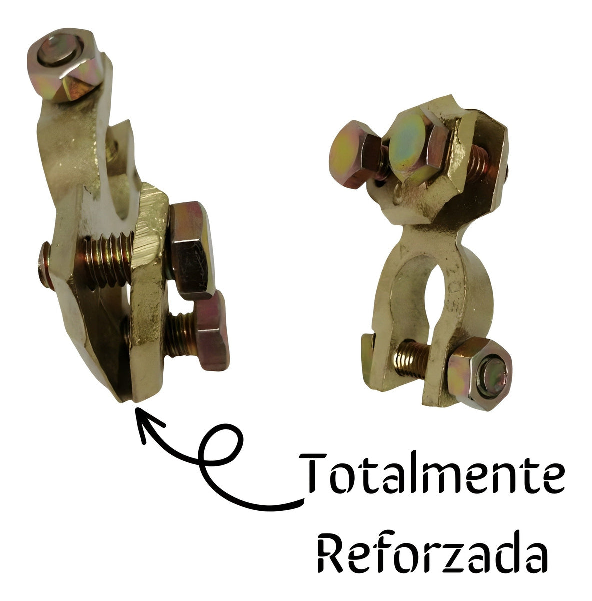 Terminal Reforzada 2 Tornillos De Batería Auto/camión 5 Pzs