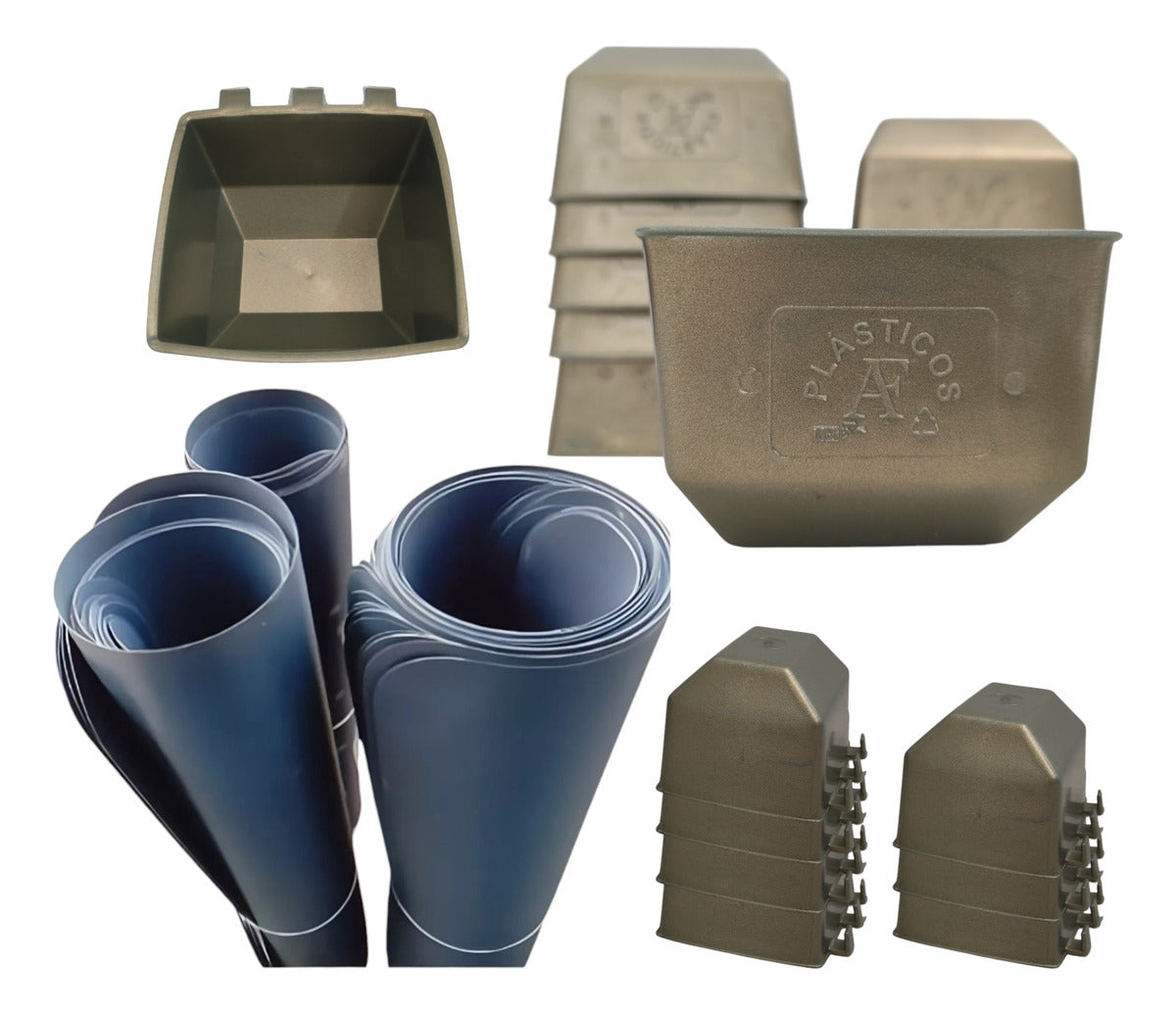 20 Separadores De Gallos Y 30 Comederos Cuadrados