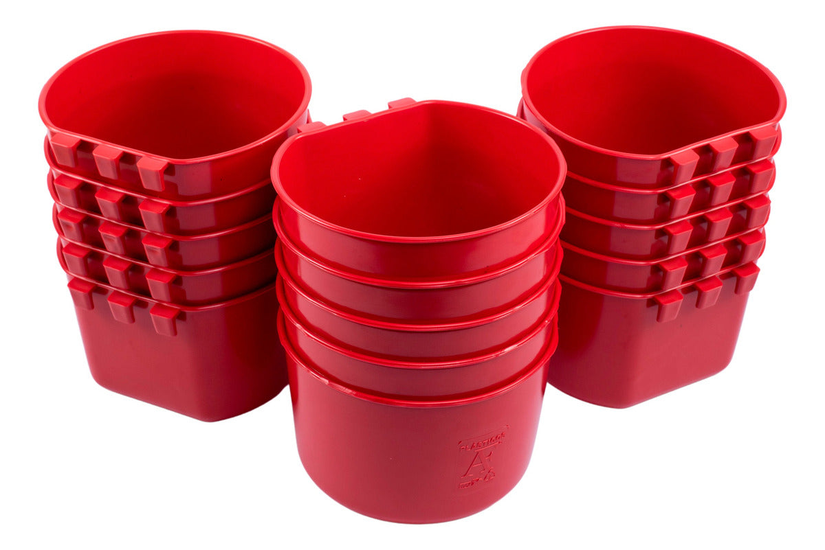 Bebedero Gallo Ave Pájaro 50 Pz Más 10pz Media Luna Regalo