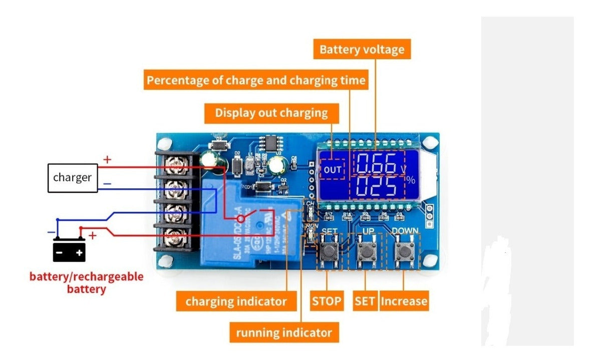 Controlador De Carga De Batería Solar De Plomo 30 A