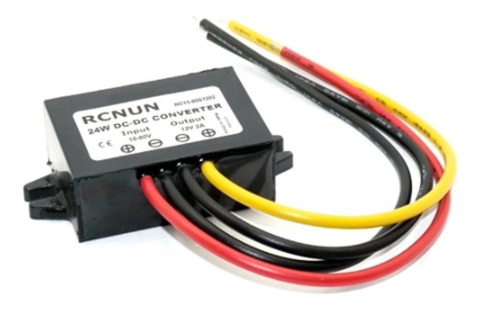 Convertidor De Voltaje Dc 15-80v A 12 V Dc 2 Amp