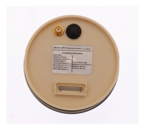 Velocimetro Negro Gps Universal Adaptable Indicadores Luces