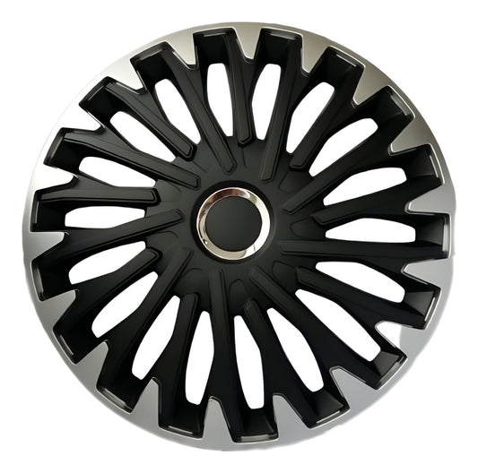 Tapones De Lujo Europeos Negro Plata Quantum Pro Rin 14 Y 15