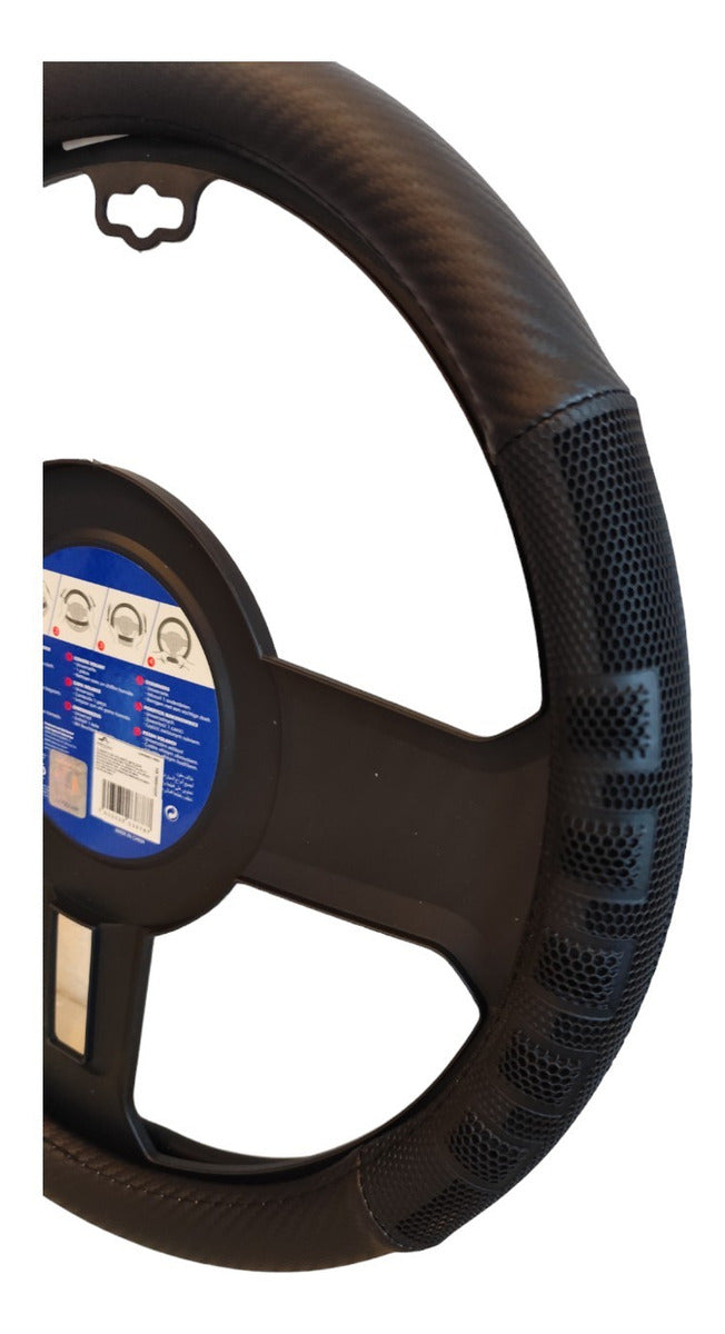 Cubre Volante Auto Sparco Placa Negro Deportivo Elegante