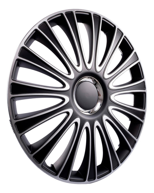 Tapones De Lujo Europeos Silver Black Estilo Lemans Para Rin