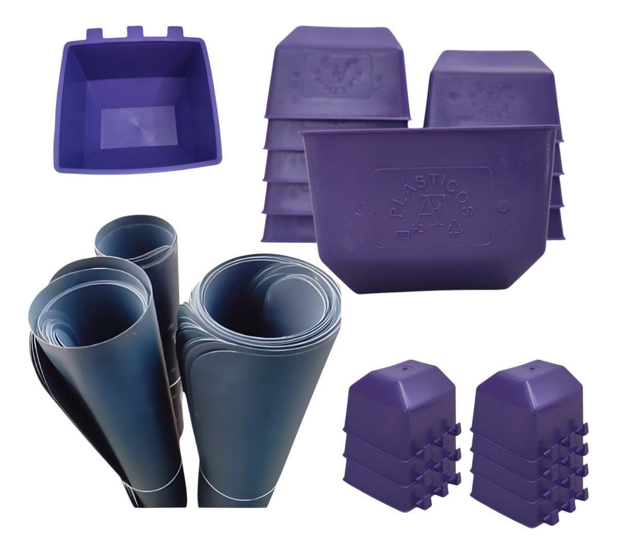 20 Separadores De Gallos Y 30 Comederos Cuadrados