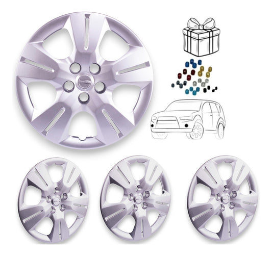 4 Tapas Polvera Rin 16 Trax Tracker Aveo Tipo Original Tapón