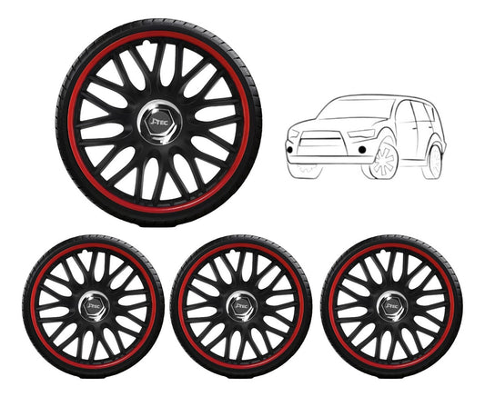 Tapones De Lujo Europeos Red Black Estilo Orden Rin 13