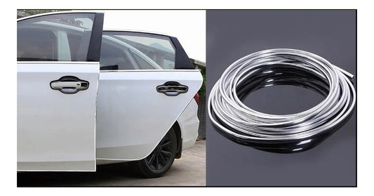 Moldura Protectora Puerta Auto/camioneta Cromo 5 Mts