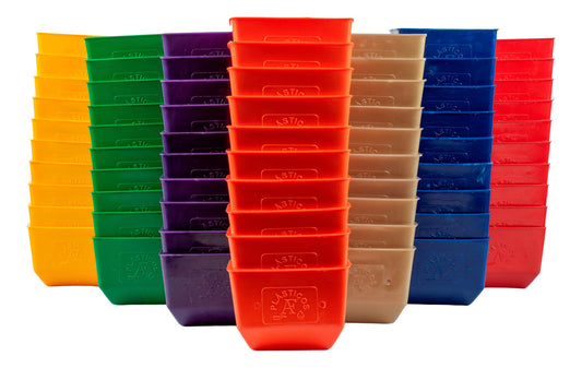 70 Bebederos Comederos Cuadrados 10 De Cada Color