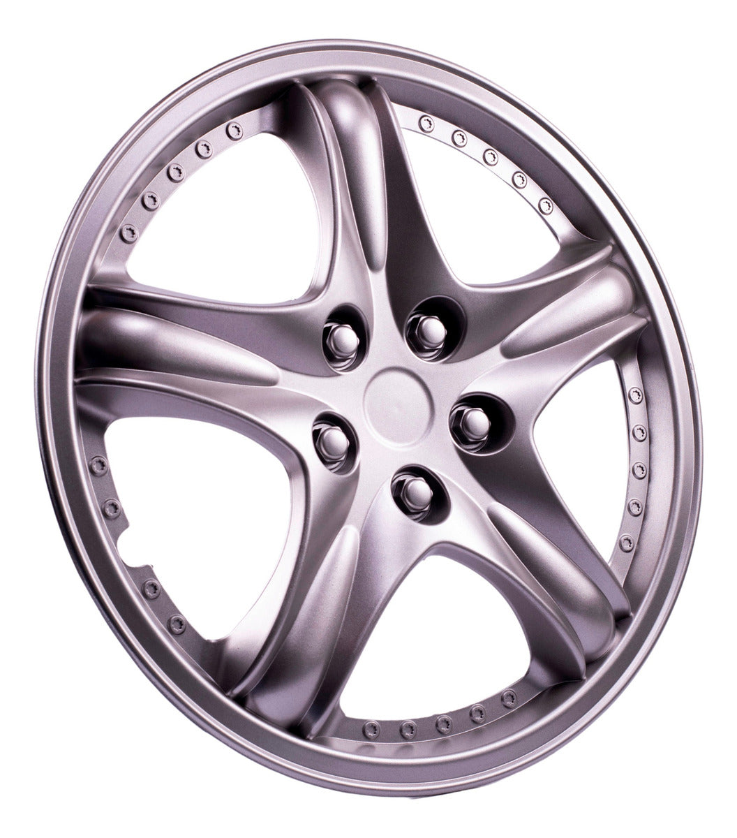 Tapones Universales Deportivos Estrella Para Rin 14 Gris