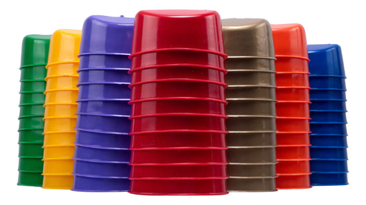 70 Bebederos Comederos Media Luna 10 De Cada Color Gallos