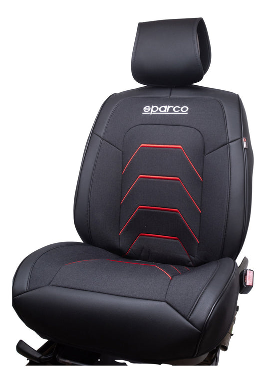 Cubre Asientos Vestiduras 3d Sparco Premium Deportivo Rojo