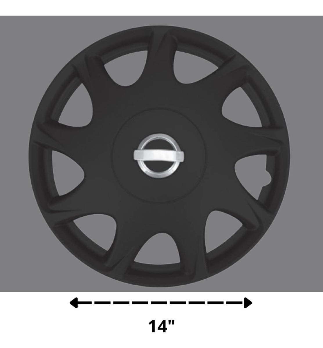 Tapones Polveras Tipo Tsuru Nissan Optimus Negro Rin 14