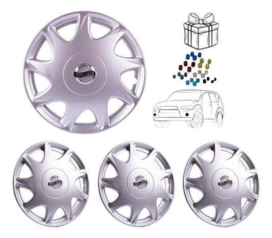 Tapones Polveras Tipo Tsuru Nissan Optimus Gris Rin 14