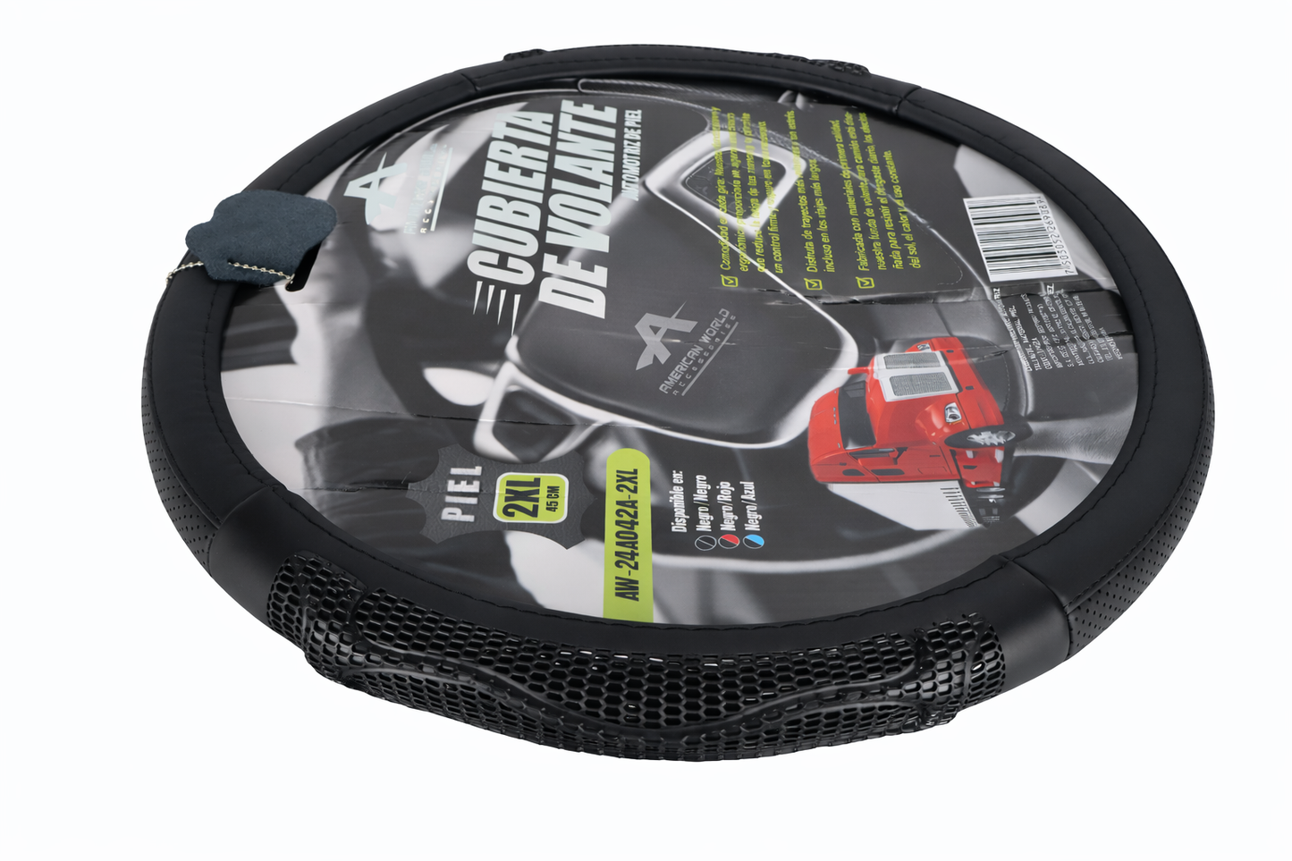 Funda Cubre Volante Camión en Piel 45 cm Negro