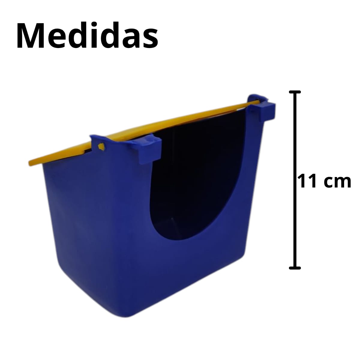 50 Comederos Cuadrados Azul Tapa Roja 300g Gallos