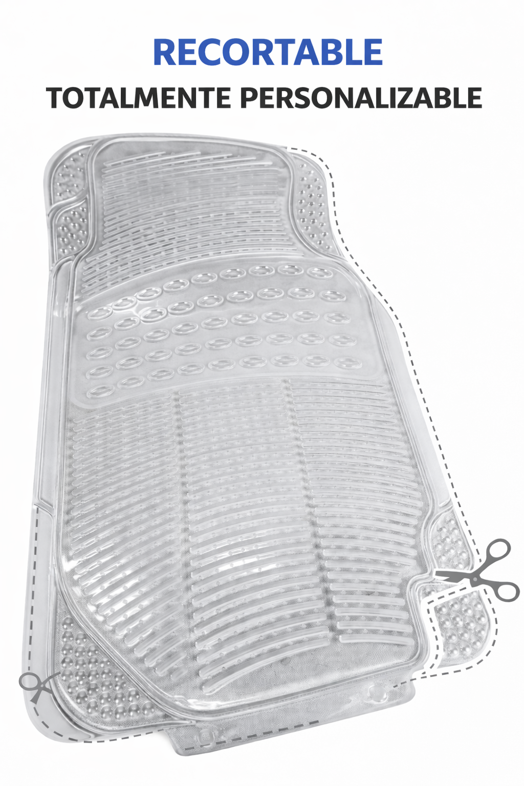 Tapete Proteck Trans Auto Camioneta Hule- Plástico Universal 3pz