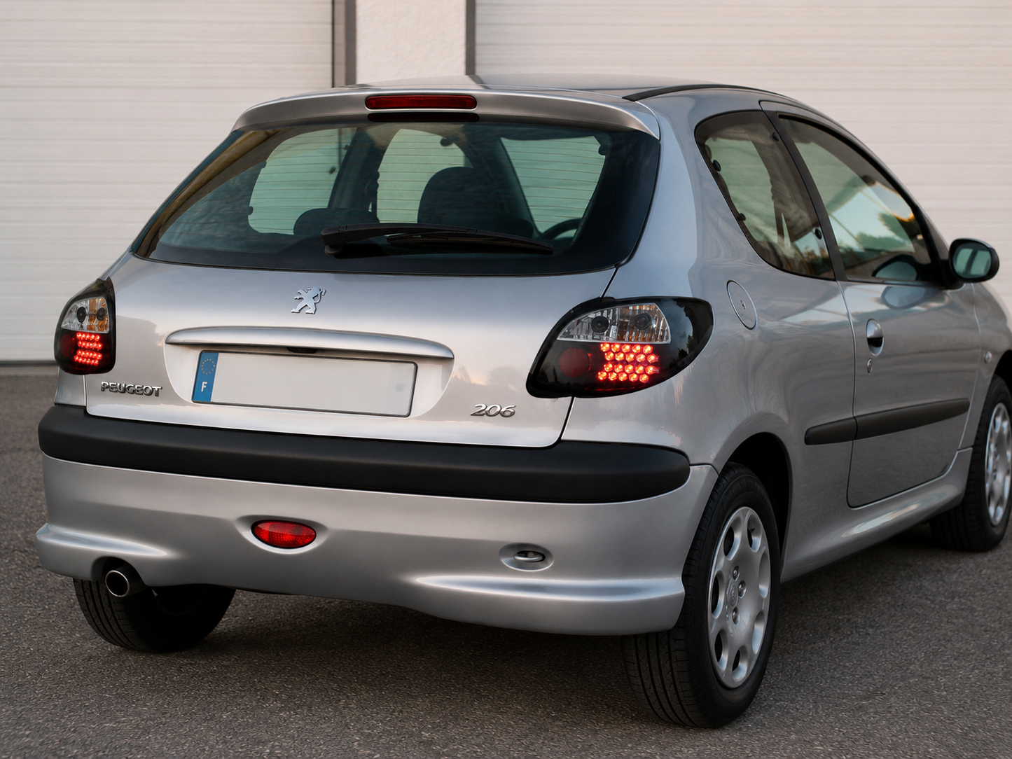 Calaveras Led Peugeot 206 Traseras Cristal Transparente Par