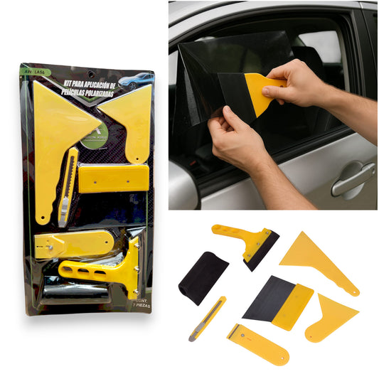Kit Para Aplicación De Película Para Polarizar 7 Pzas