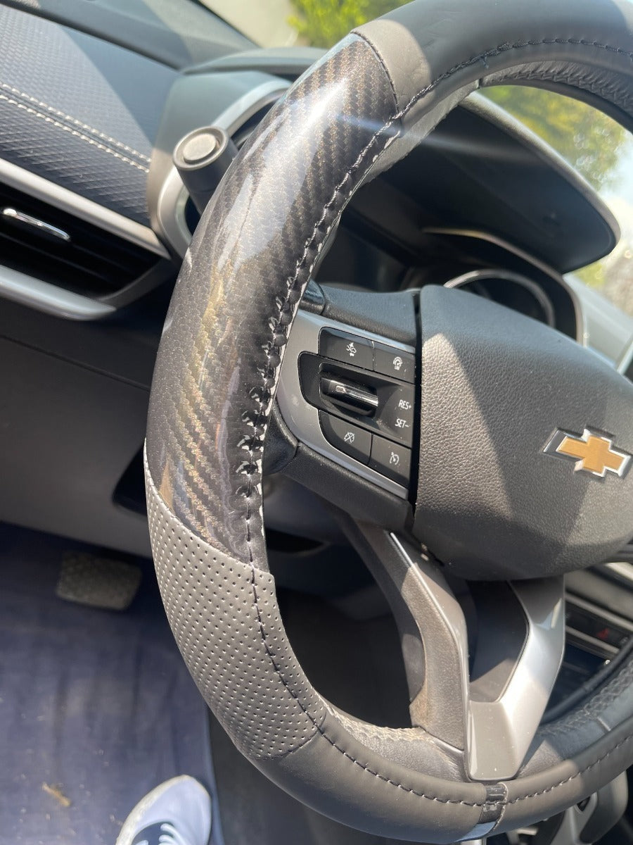 Funda Cubre Volante Cuero Deportivo Universal Negro Protect