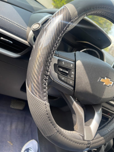 Funda Cubre Volante Cuero Deportivo Universal Negro Protect