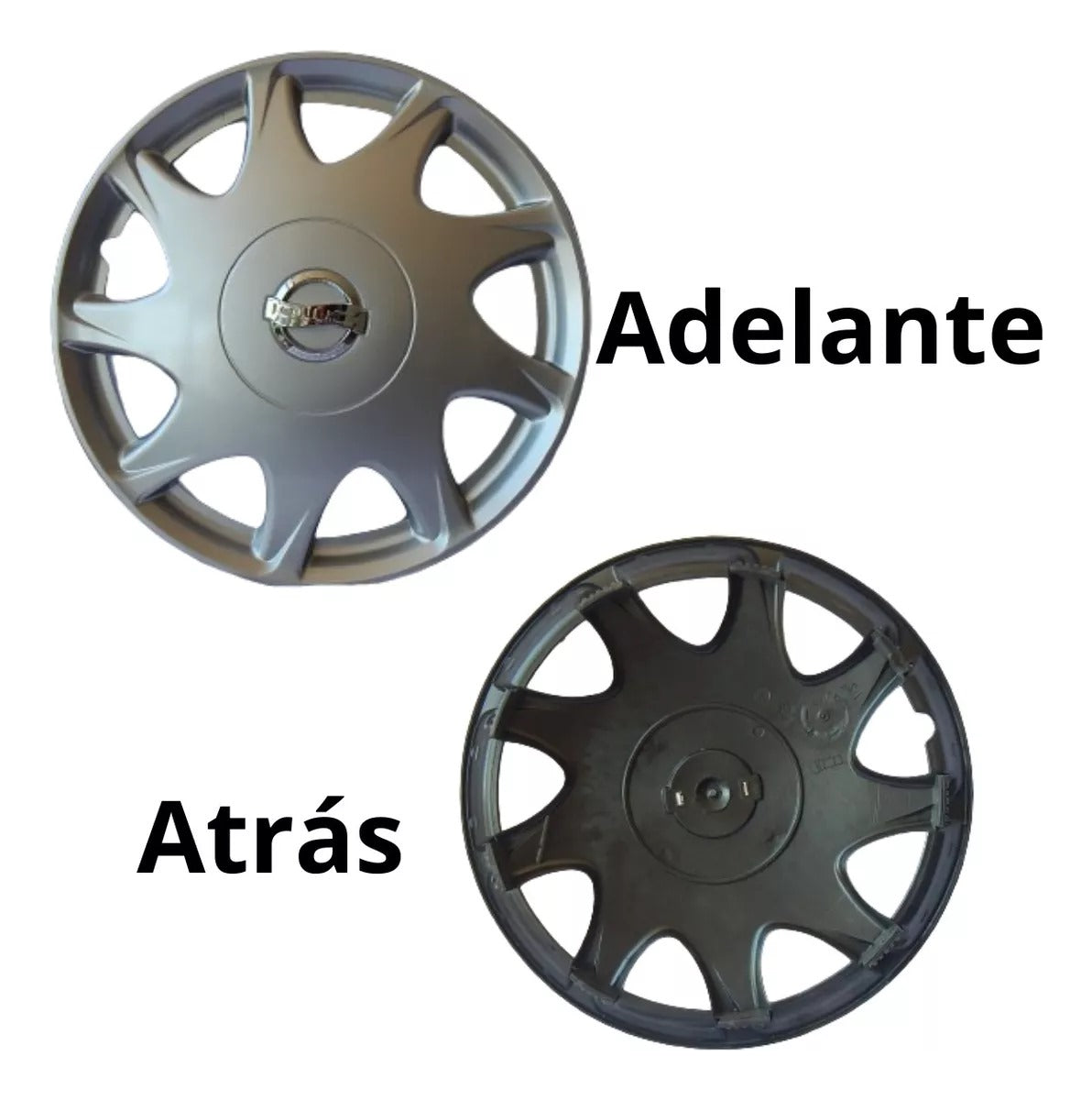 Tapones Polveras Tipo Tsuru Nissan Optimus Gris Rin 14
