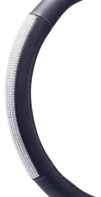 Funda Volante Auto Diamante Blanco Shiny Vw Kia Bmw Benz Gmc