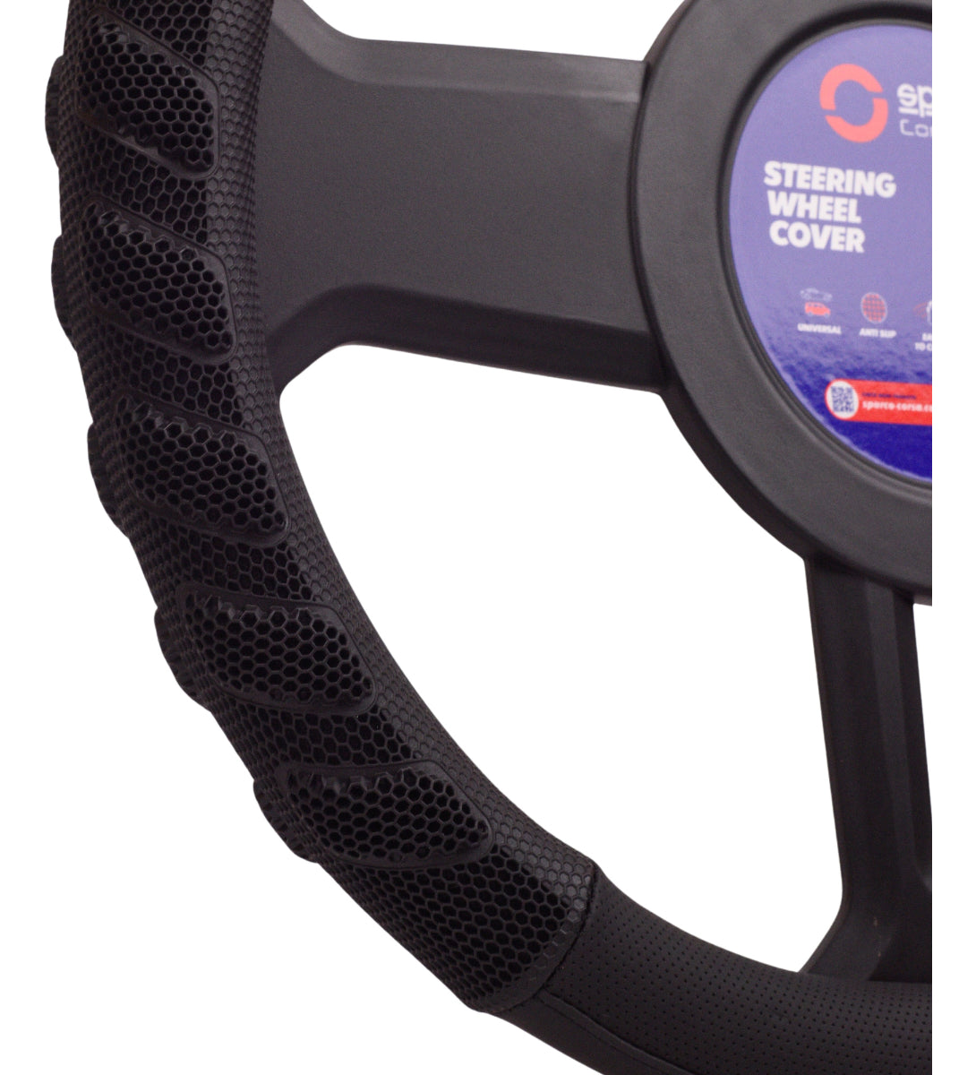 Cubre Volante Auto Sparco Placa Negro Deportivo Elegante