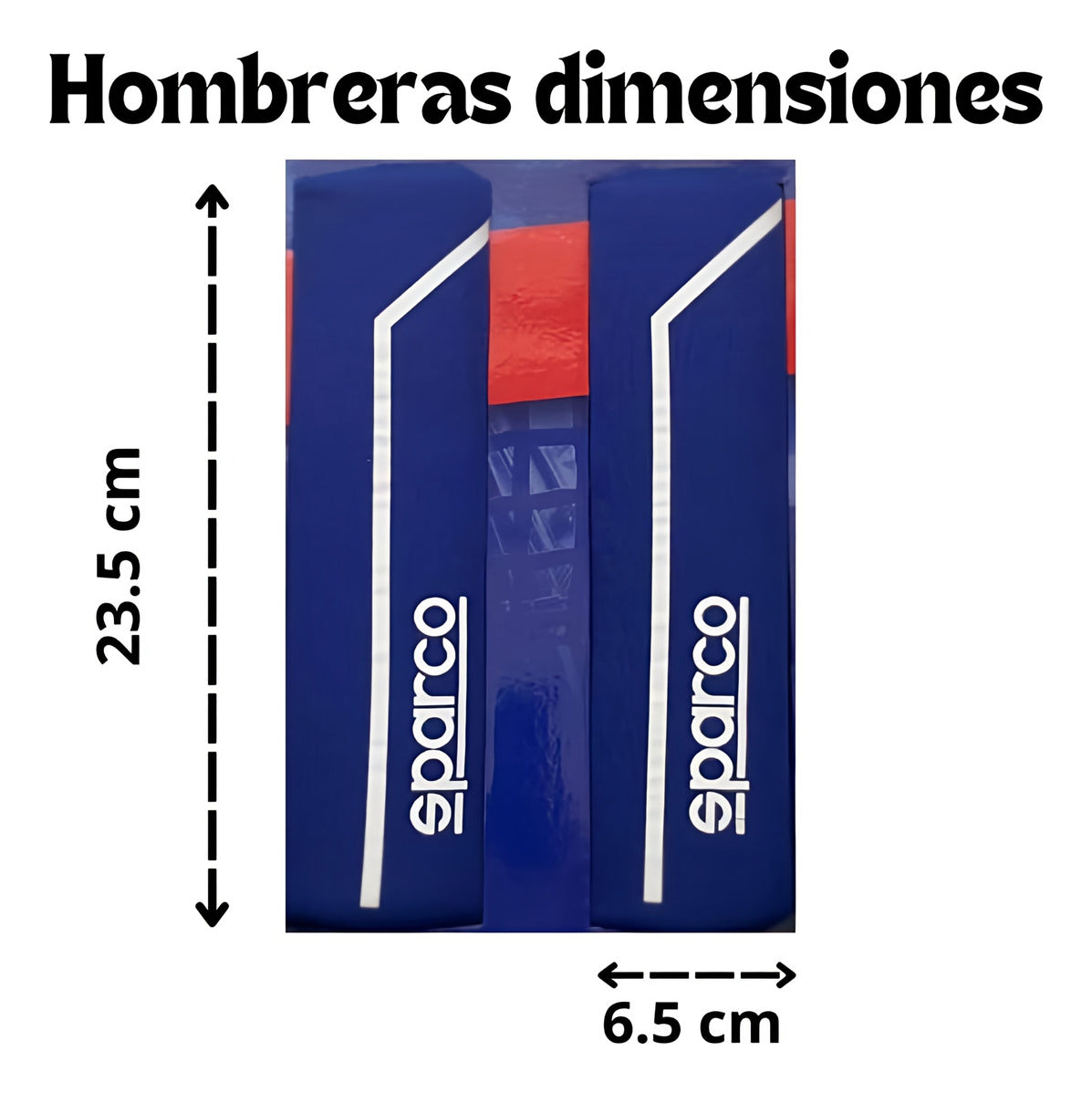Funda Cubrevolante Sparco Negro Azul Cubre Cinturón