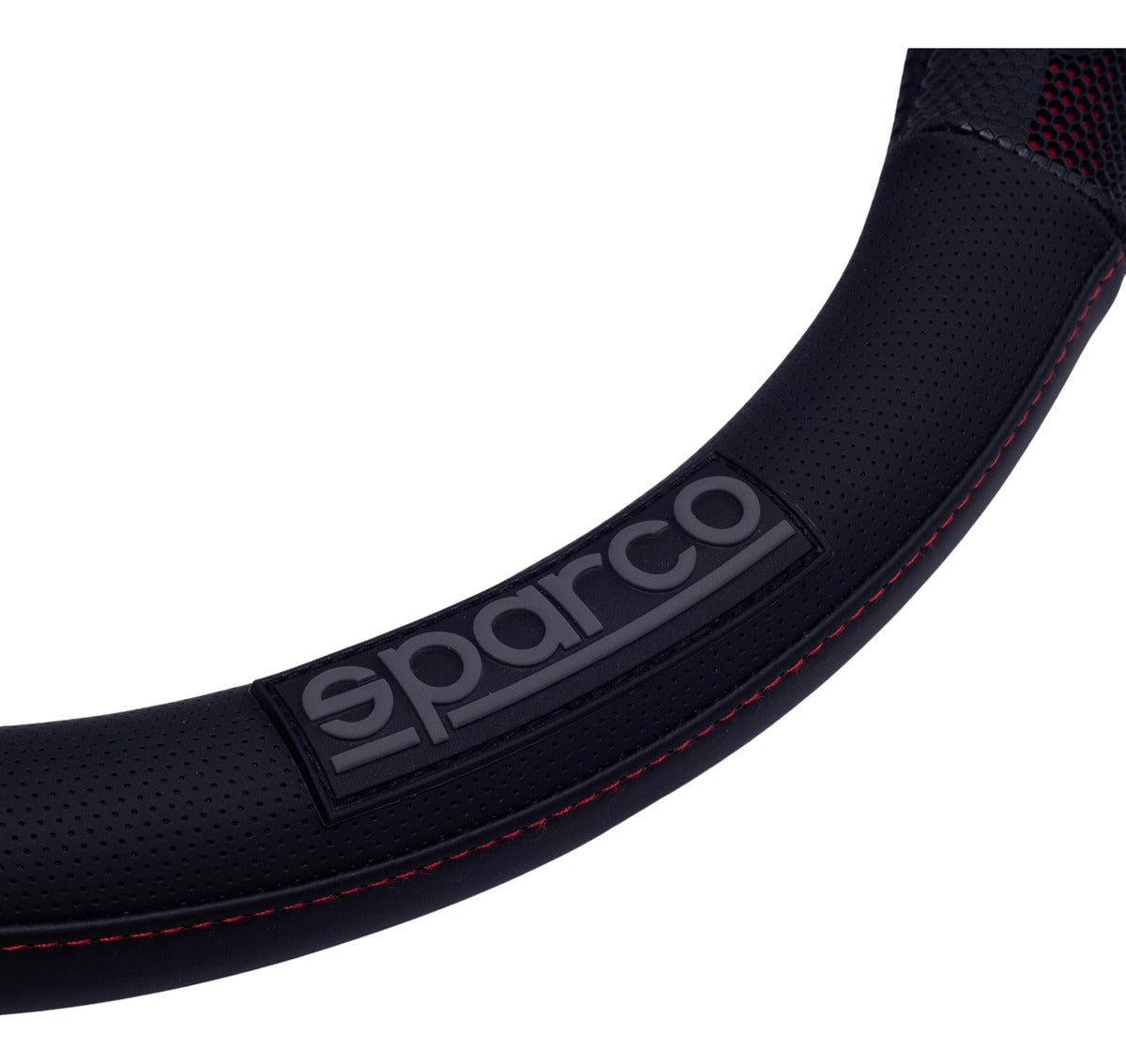 Funda Cubrevolante Sparco Negro Rojo Cubre Cinturón