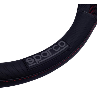 Funda Cubrevolante Sparco Negro Rojo Cubre Cinturón