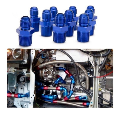 Par De Niple Conector De An6 A 1/2npt