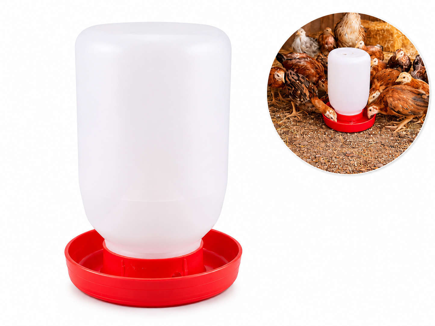 Bebedero Para Pollos O Pajaros De 4l