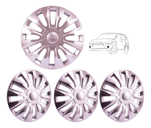 4 Tapones Polveras Rin14 Derby Avanza Platina Gol Corsa Aveo