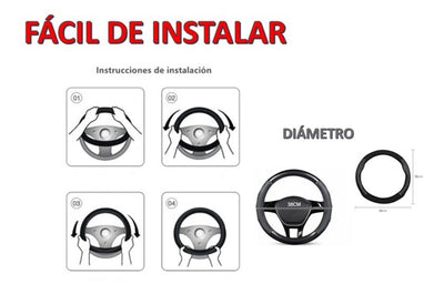 Cubre Volante + Hombreras Sparco Negro Deportivo Elegante