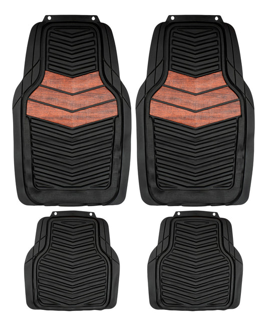 Tapete Uso Rudo Alfombra Munich Madera 4 Piezas