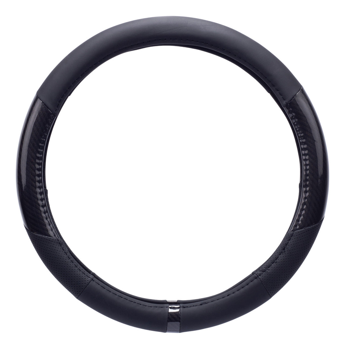 Funda Cubre Volante Cuero Deportivo Universal Negro Protect